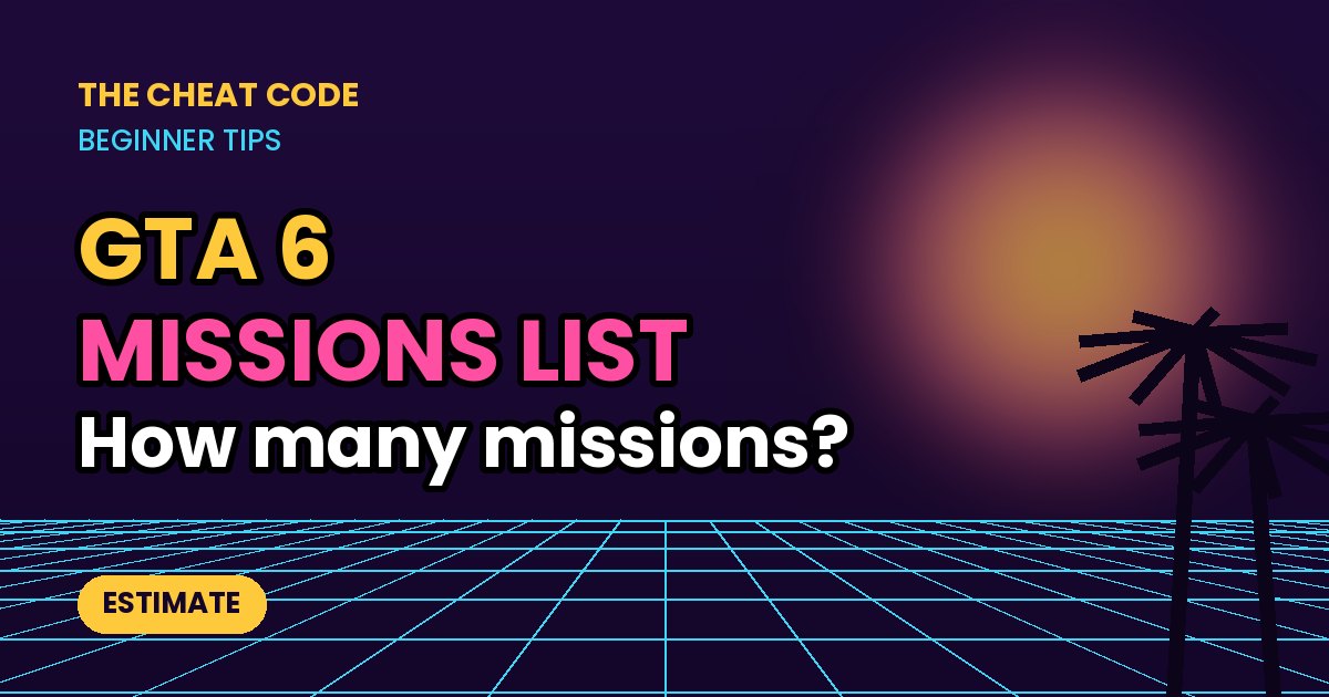 Neon title card: How many missions are in GTA 6? Missions list
